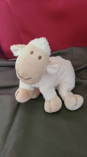 Nature et Découvertes peluche mouton câlin blanc beige