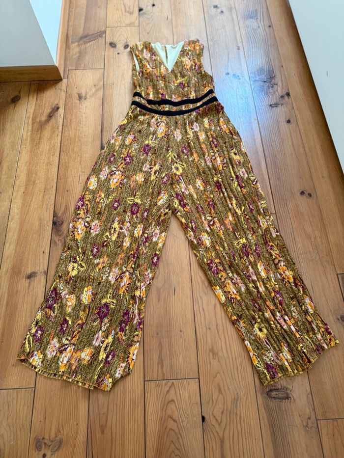 Superbe combinaison pantalon Cache Cache jambes larges fluides neuve 🌸 S 36 - photo numéro 8