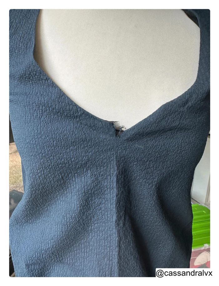 Robe longue bleue marine Ba&sh - photo numéro 2