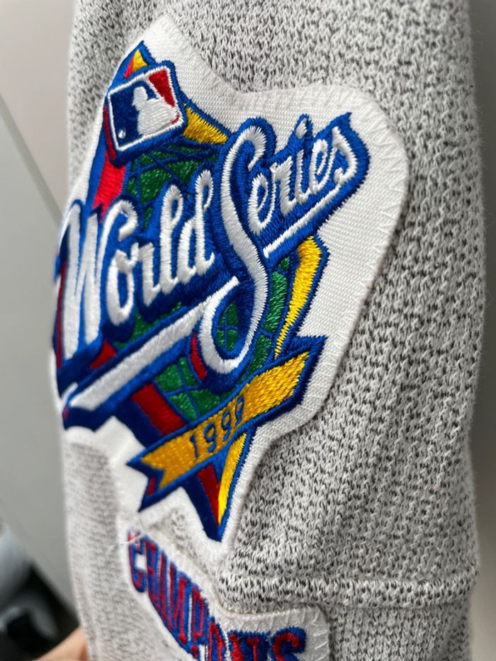 New York Yankees 1999 Majestic MLB World Series Sweatshirt Mens Medium - photo numéro 4