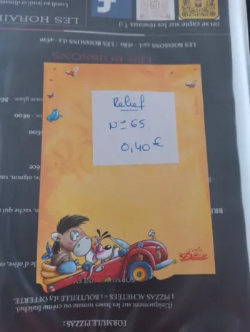 Feuille Diddl relief 65 0,40€