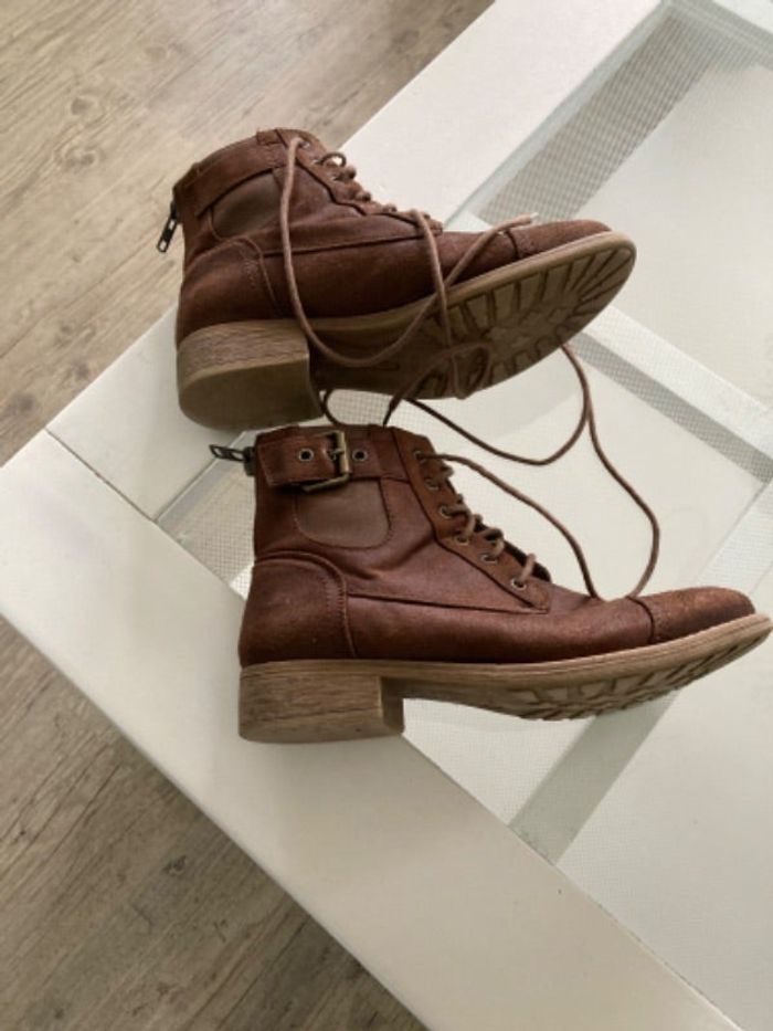 Bottines marrons