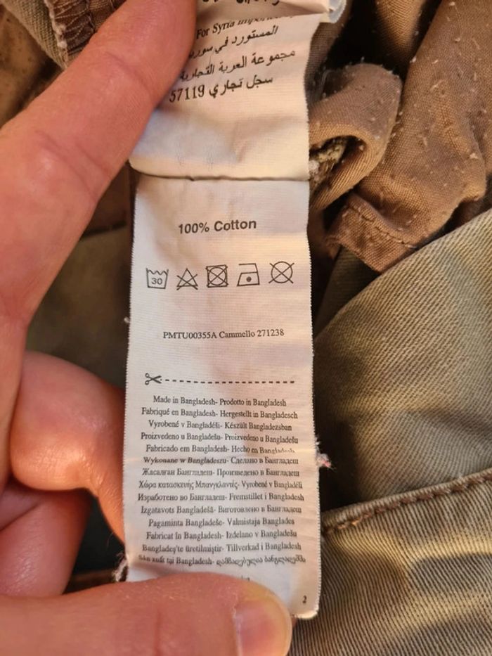 Pantalon chino couleur camel taille italienne 46 - photo numéro 4