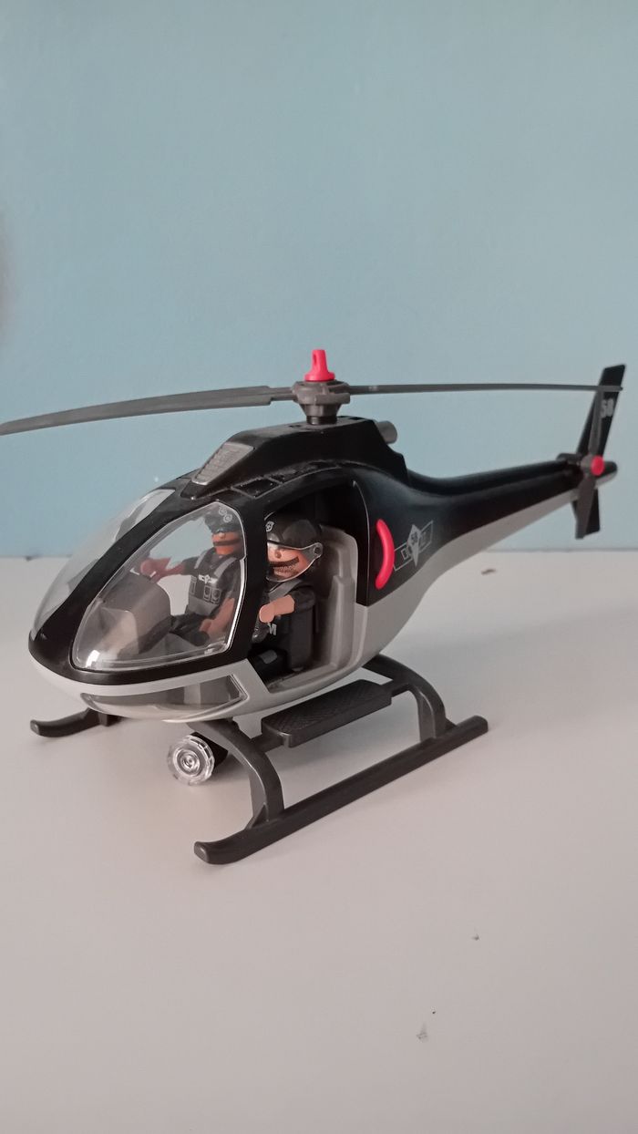Hélicoptère playmobil police - photo numéro 2