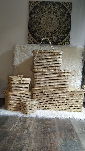 Malle de rangement XL en osier