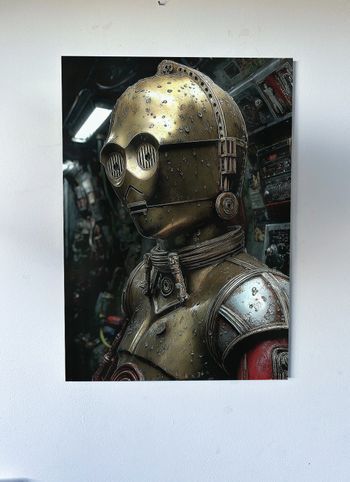 Poster métallique 30cm x 42cm Starwars + aimant mural fourni.