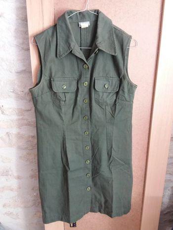 Robe coton à boutons