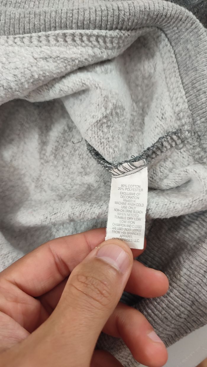 Vêtement Homme Sweatshirts Sweats pull gris auburn Champion taille M #Retrostreet - photo numéro 3