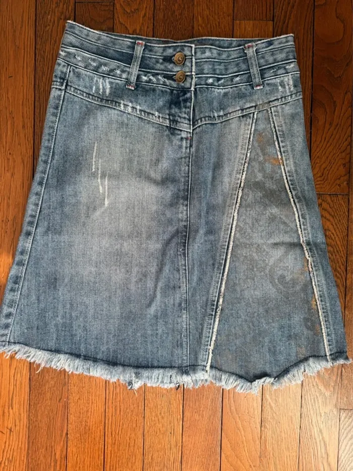 Jupe en jean trapeze