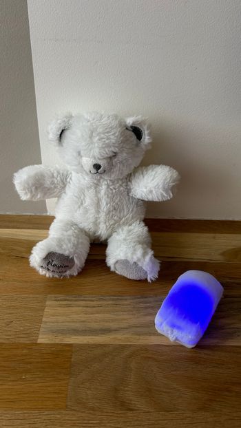 Peluche Doudou ourson lumineux veilleuse Gaston de Pioupiou et Merveilles