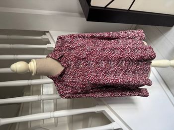 Chemise Y'Coo Paris à motifs bordeaux et noirs 