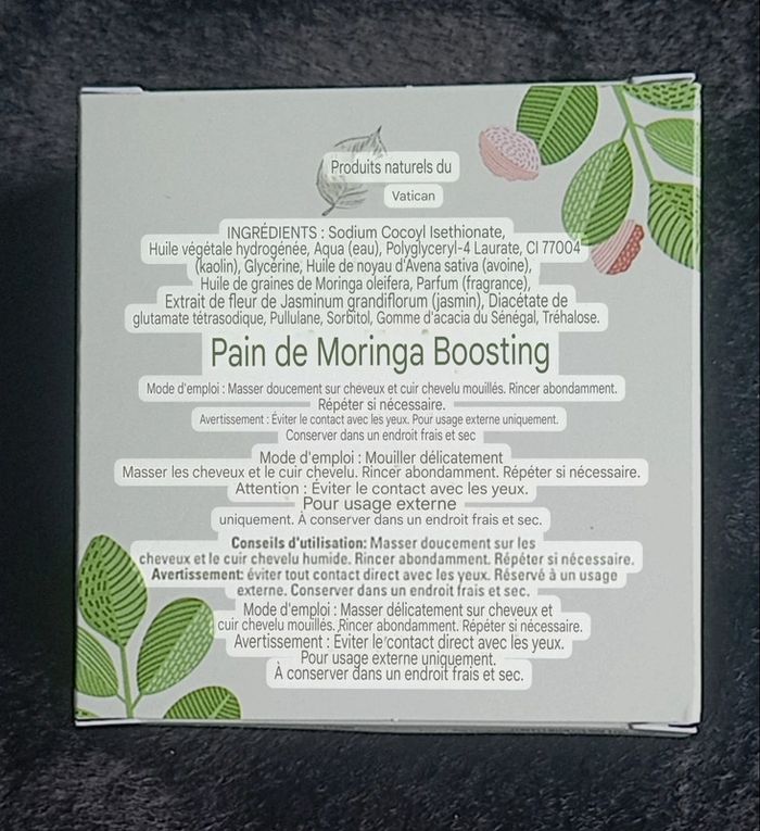 Savon Neuf Moringa + Avoine Stimulant et Volumisant 75g - photo numéro 2