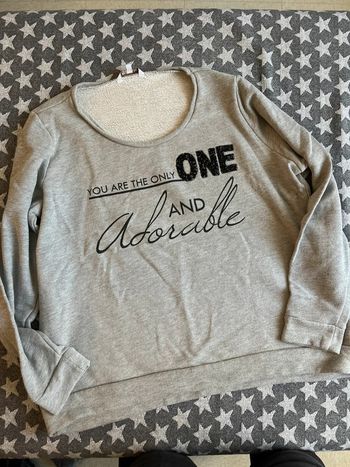 Sweat-shirt ms mode gris xl