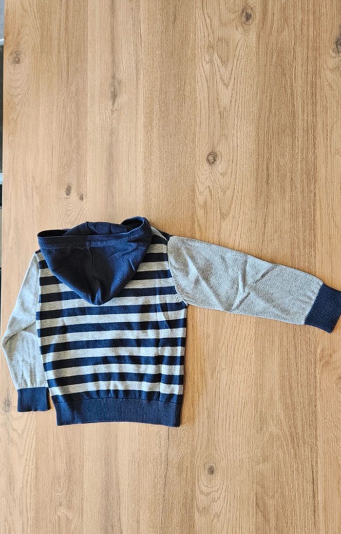Pull à capuche maille fine, taille 3 ans, H&M - photo numéro 3