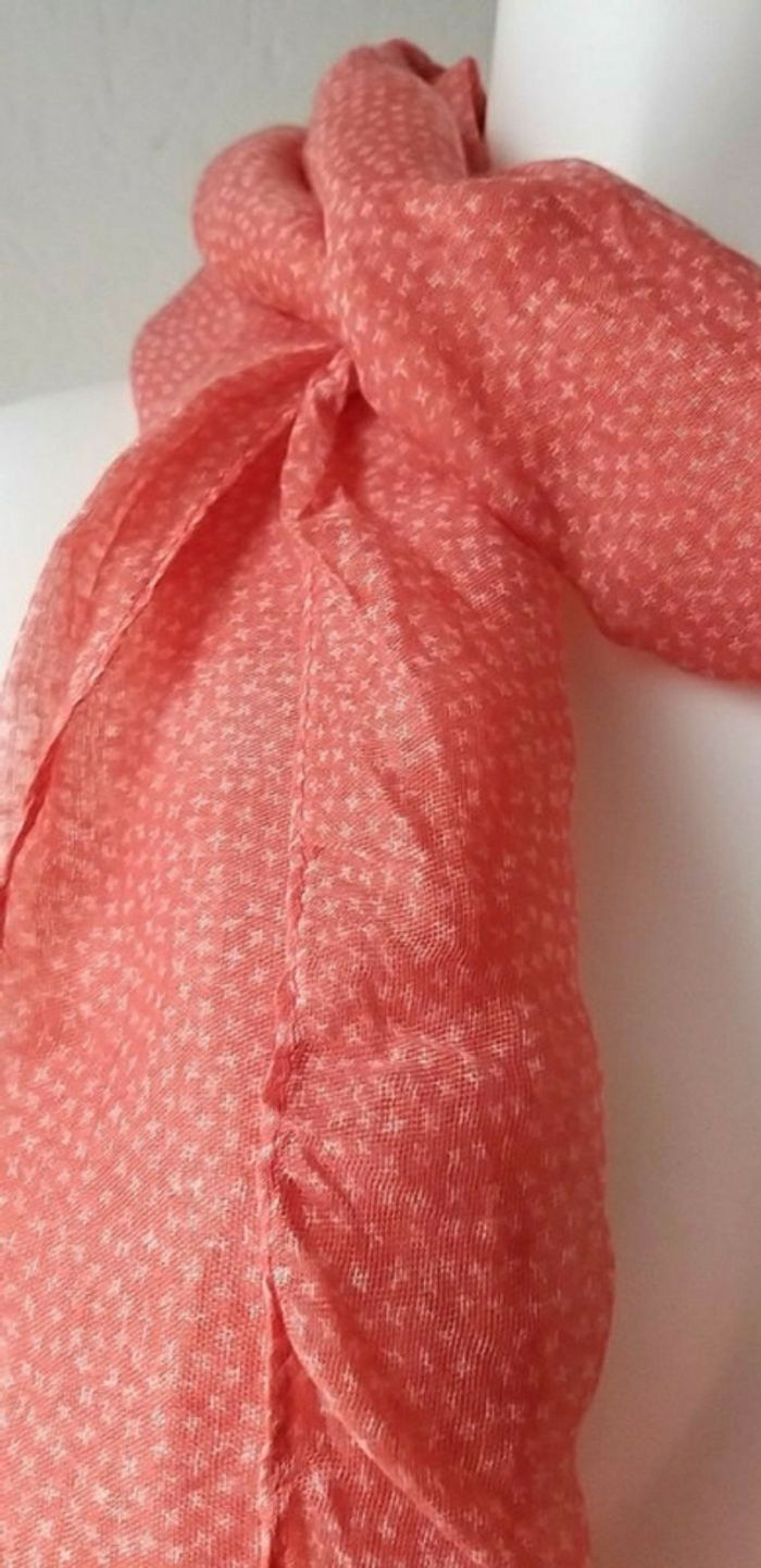 Écharpe corail pour femme - photo numéro 4