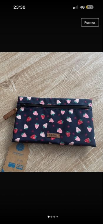 Pochette plougastel fraises cabaia