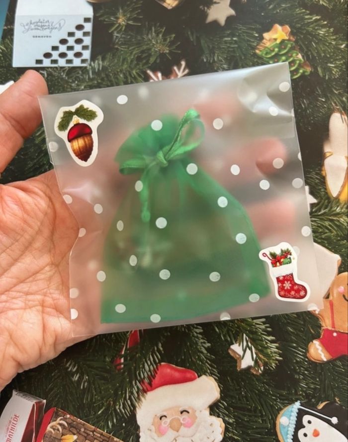 Boucles d’oreilles, couronne de Noël - photo numéro 4