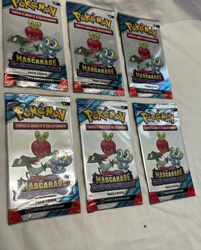 6 boosters Pokémon neufs scellés - photo numéro 3