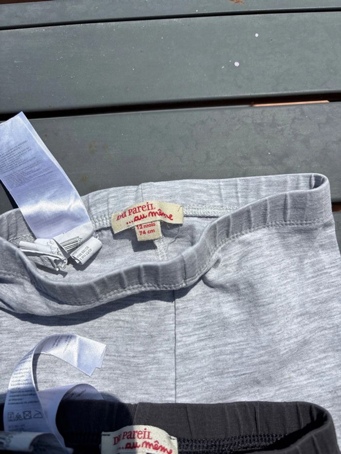 Lot de 3 leggings pantacourts DPAM 9M - photo numéro 3