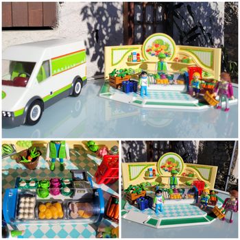 Playmobil  🥕 Épicerie 9403 🥬 primeur, produits frais et camion du primeur