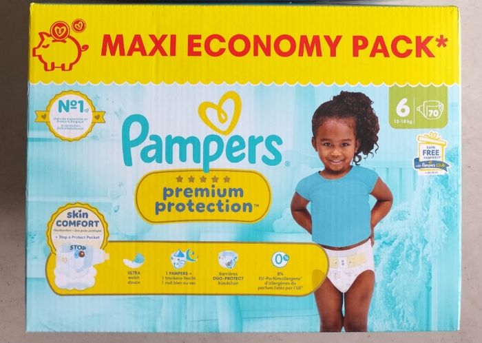 Couches Pampers premium protection