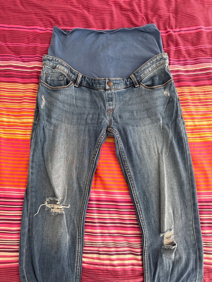 Jean grossesse bandeau élastique maternité taille M
