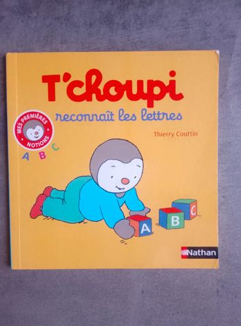 Livre enfant souple - T'choupi reconnaît les lettres