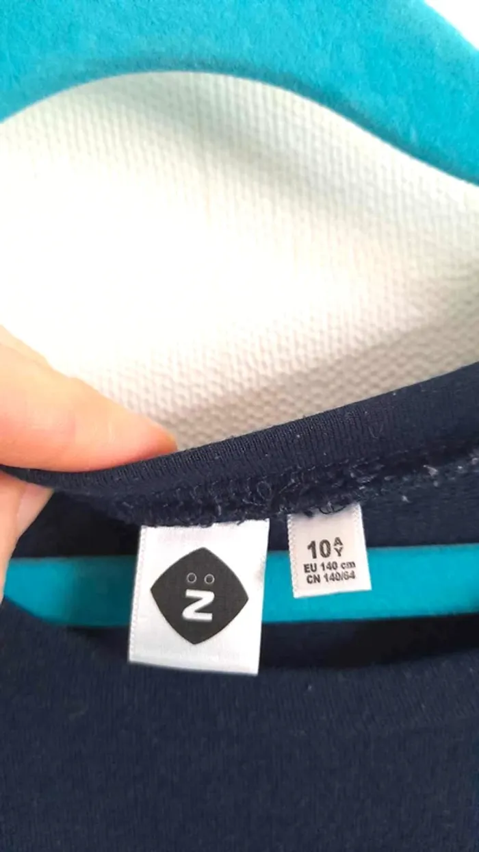 Robe Pull bleu marine Z kids taille 10 ans - photo numéro 4