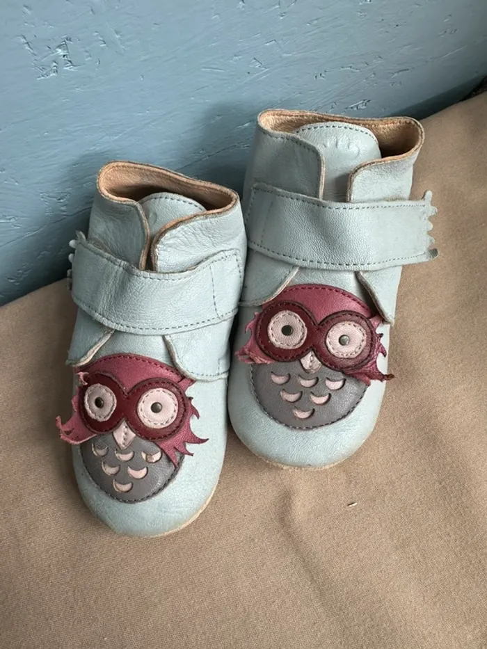 Chaussons gris EZPZ easy peasy hiboux 25 - photo numéro 4