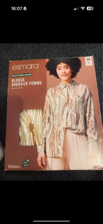 chemise esmara taille 38 neuve