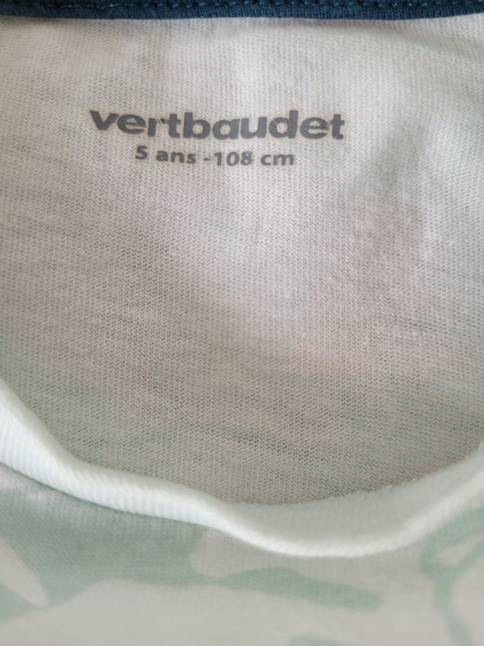 T-shirt hawaïen Vertbaudet 5 ans TBE - photo numéro 4