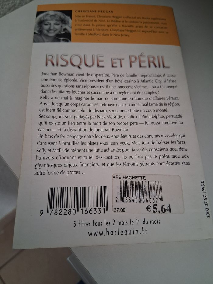 Risque et péril " n- 175" best sellers harlequin - photo numéro 2