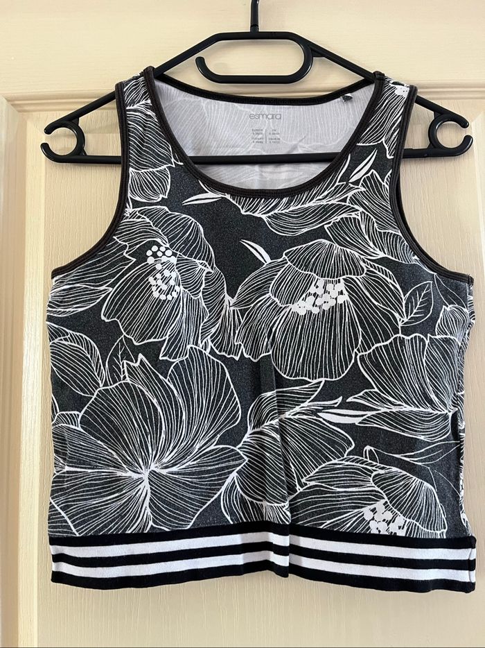 Débardeur avec motif fleur / floral