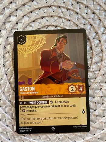Carte Lorcana - Gaston : Odieux comploteur - 10/204 - FR - 4