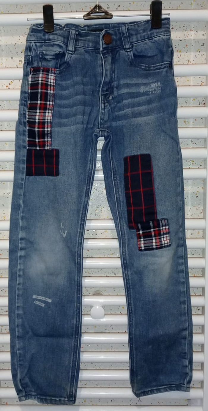 Jeans patchwork IKKS Taille 8 ans - photo numéro 2