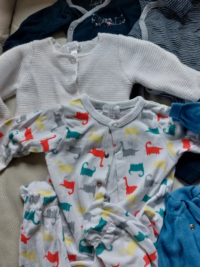 Lot de 7 articles vêtements bébé 1 mois - photo numéro 3