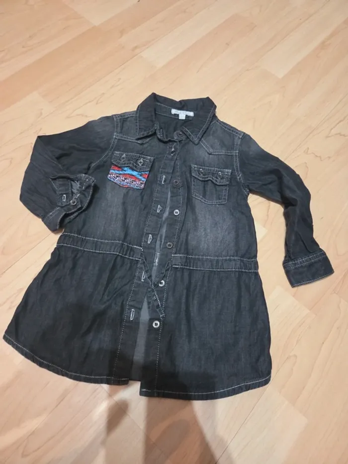 Robe jean grise pick ouic taille 3ans