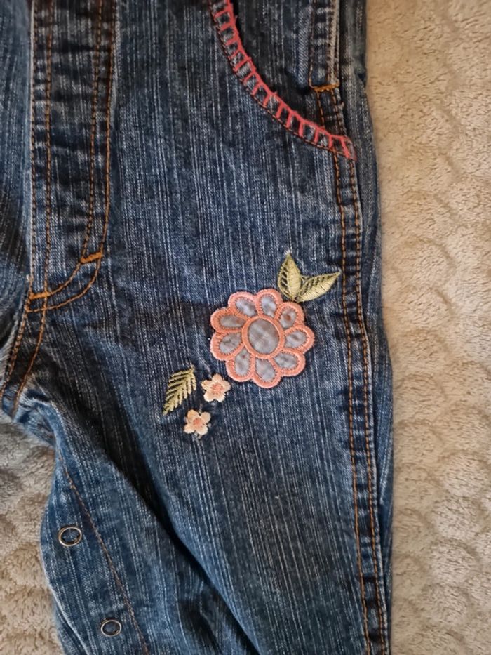 Salopette jean fille - photo numéro 2