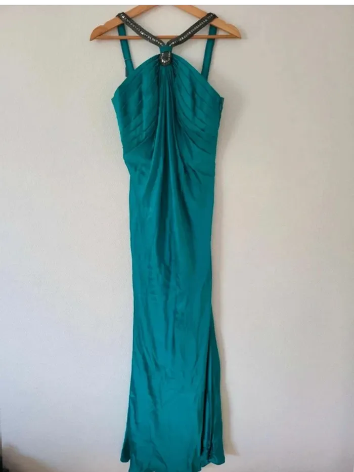Robe de soirée  turquoise  Carlos  Miele taille  36