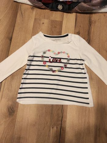 Tee-shirt longue manches 24 mois