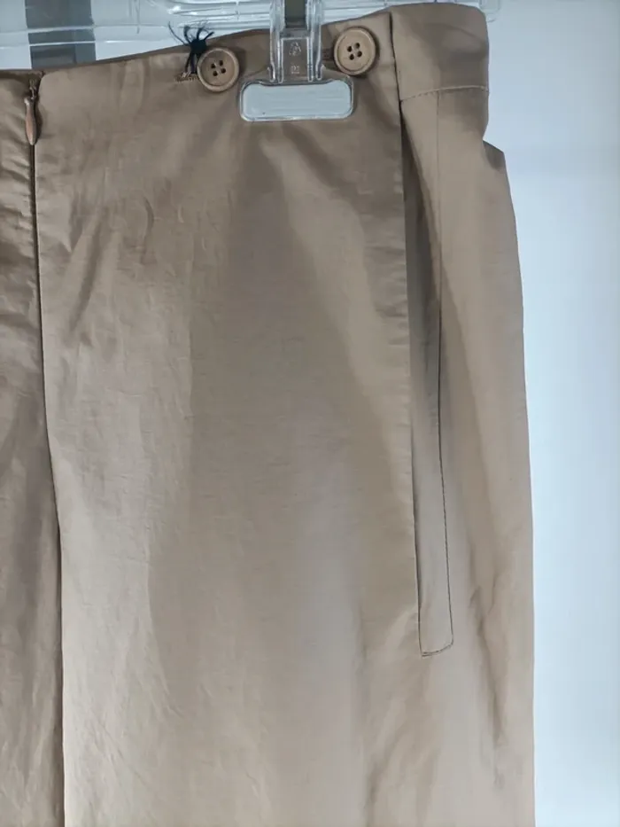 Pantalon évasé - palazzo beige - Patrizia Pepe  A064 - photo numéro 2
