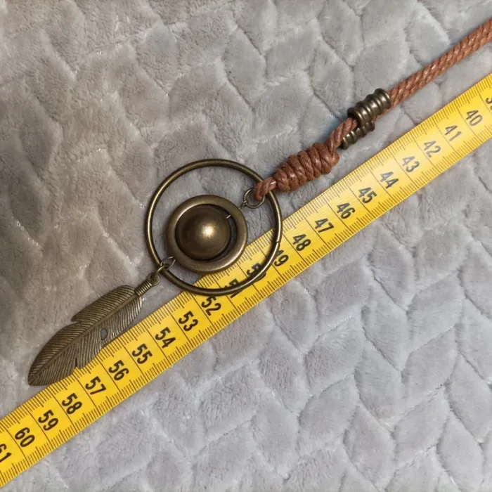 Collier sautoir bohème plume - photo numéro 4