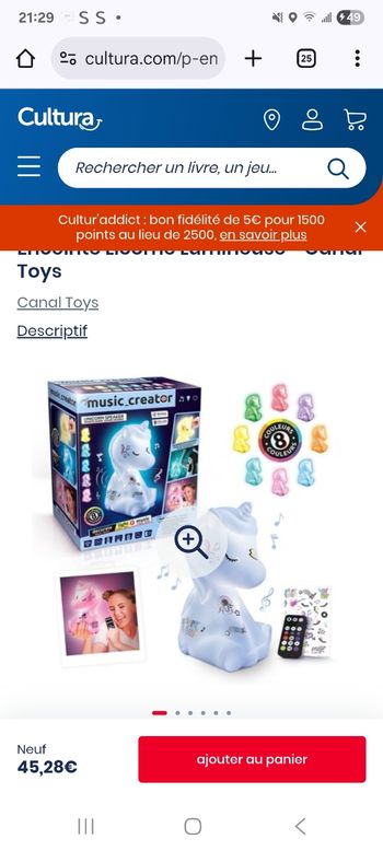 Enceinte Licorne avec télécommande