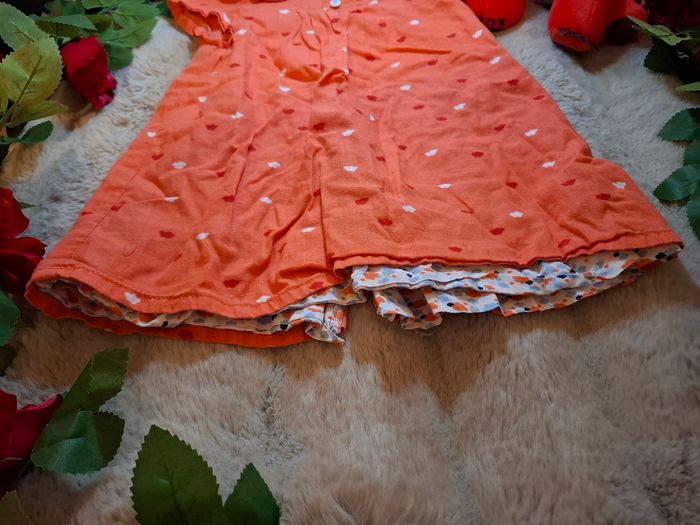 Robe orange à motifs nuages - 18 mois - Sergent Major - photo numéro 4