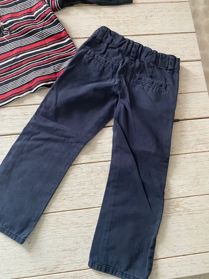 Ensemble pantalon habillé + polo garçon 4 ans - photo numéro 8
