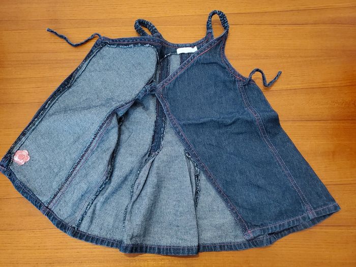 Ensemble robe et chemise jean 12mois - photo numéro 5