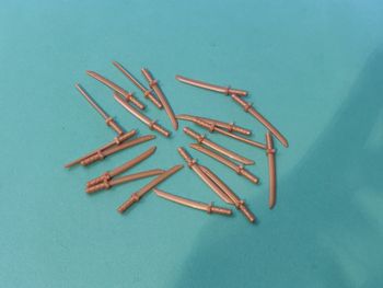 Lot 20 sabres dorés Lego - en parfait état - vrai Lego