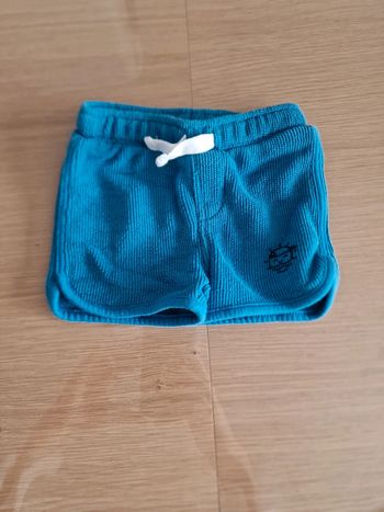 Short bleu kiabi 3 mois