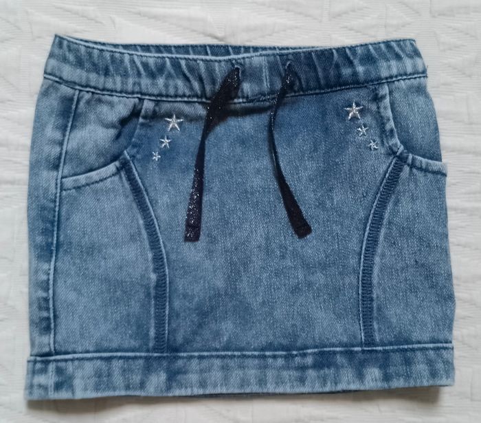 Orchestra jolie petite jupe jean effet délavé 2 ans