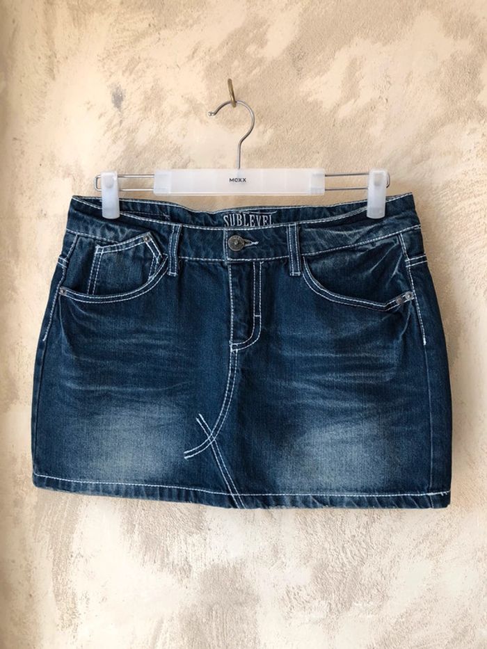 Mini jupe en Jean y2k vintage Sublevel M